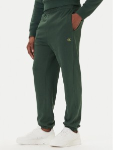 Calvin Klein Jeans Spodnie dresowe LV04RD241G Zielony Regular Fit