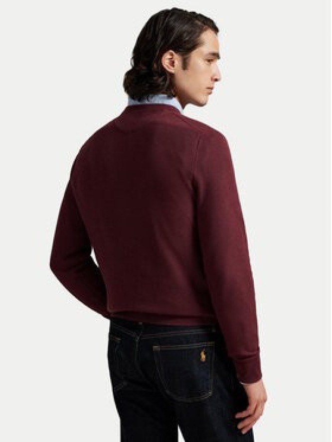 Polo Ralph Lauren Sweter 710918163520 Bordowy Regular Fit