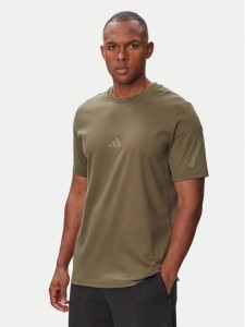 adidas T-Shirt Z.N.E. KF3802 Khaki Regular Fit