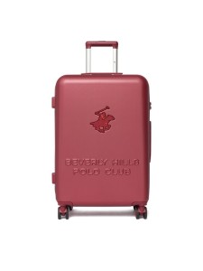 Beverly Hills Polo Club Walizka średnia CEO-BHPC-M-004-08-BURGUNDY Bordowy