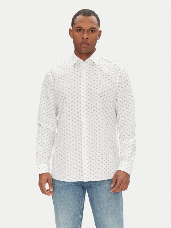 HUGO Koszula Valerio 50539802 Biały Modern Fit