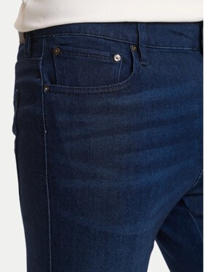 Guess Jeansy M6GAS2 D1086 Granatowy Slim Tapered Fit