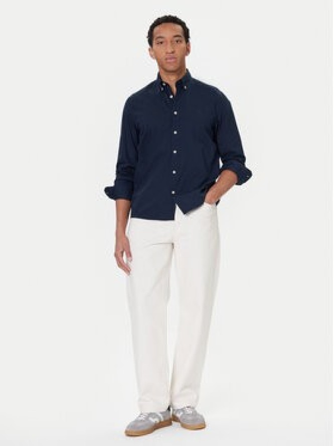 Marc O'Polo Koszula B21 7268 42342 Granatowy Regular Fit