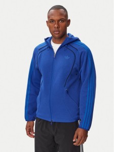 adidas Polar Spacer Teamgeist 26 Cutline Fullzip Hoodie KW0887 Niebieski Regular Fit