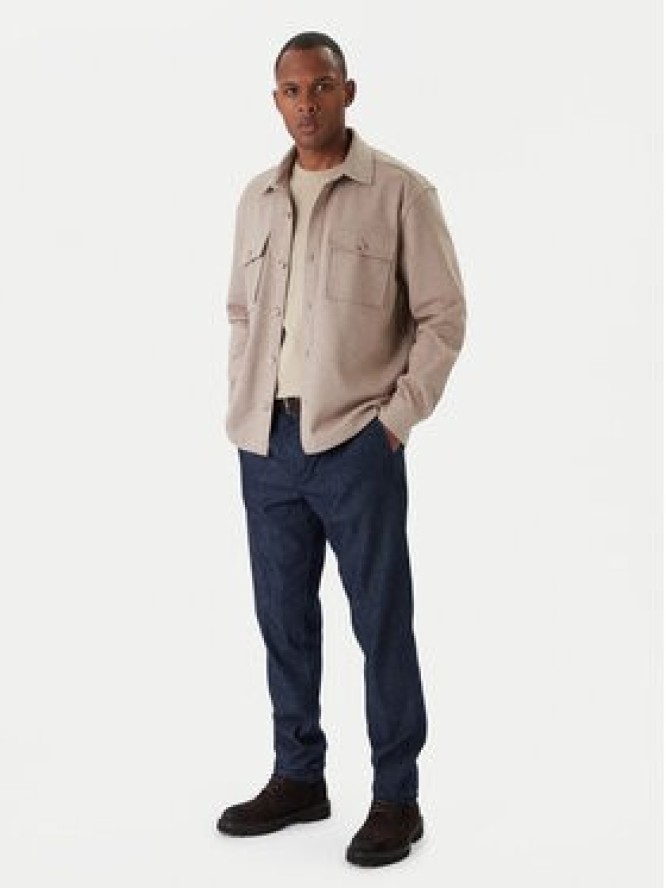 Guess Kurtka przejściowa M5BP28 K0801 Beżowy Classic Fit