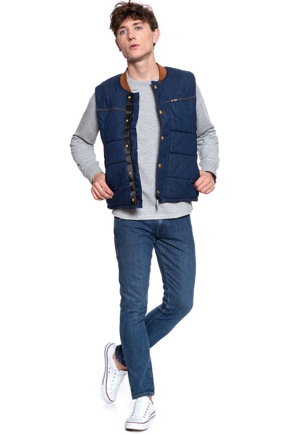 MĘSKI BEZRĘKAWNIK LEE PADDED VEST RINSE L87MGT36 112122932