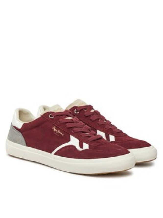Pepe Jeans Sneakersy PMS31058 Bordowy