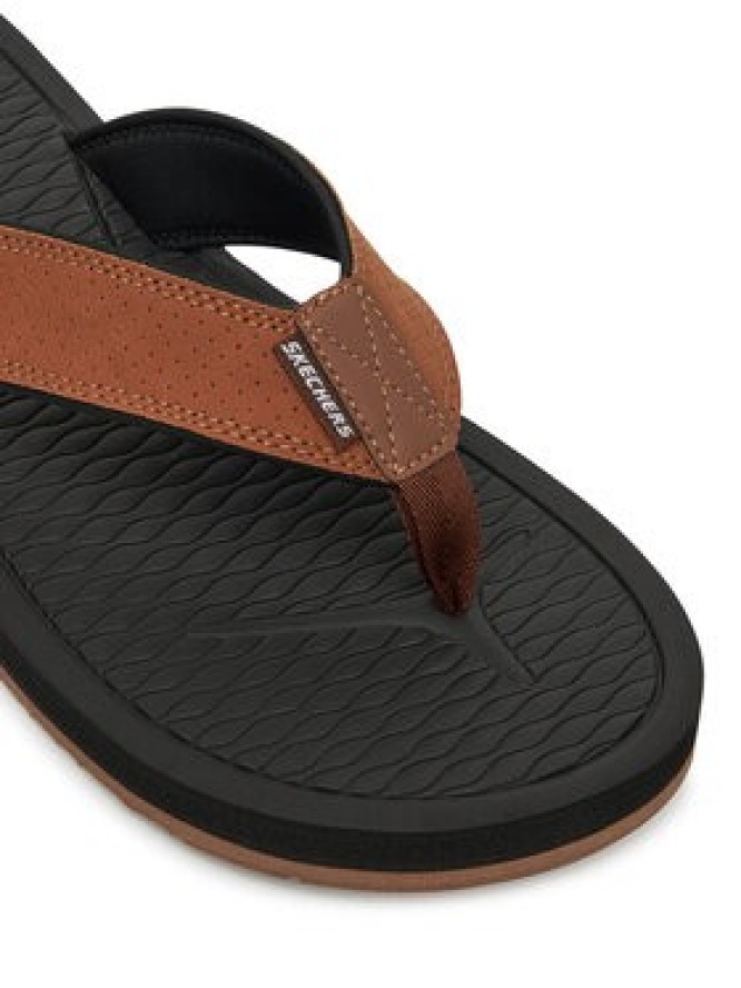 Skechers Japonki Tantric-Copano 205097/BRN Brązowy