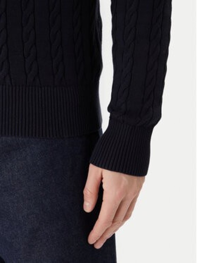 Tommy Hilfiger Sweter Classic MW0MW41955 Granatowy Regular Fit