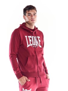 Leone 1947 Apparel Bluzy z kapturem męskie zapinane na zamek