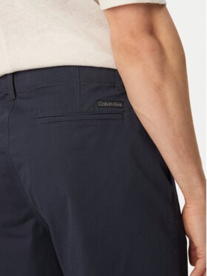 Calvin Klein Jeans Chinosy 90s LV04RF619G Niebieski Straight Fit