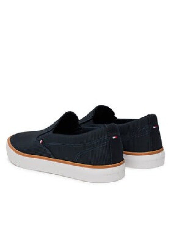 Tommy Hilfiger Tenisówki Th Hi Vulc Core Low Ii Slipon FM0FM05514 Granatowy