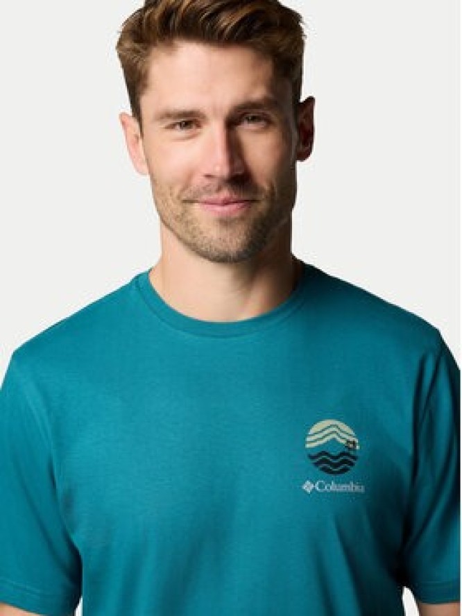 Columbia T-Shirt Kettle River™ 2120411 Turkusowy Regular Fit
