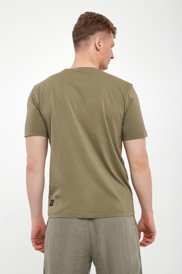 T-shirt męski z nadrukiem AERONAUTICA MILITARE