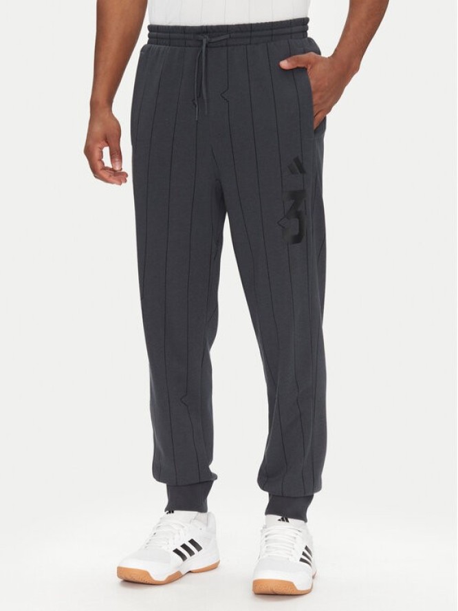 adidas Spodnie dresowe Seasonal Essentials US Sport JD8101 Szary Regular Fit