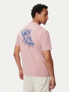Napapijri T-Shirt S-Elior NP0A4HZY Różowy jasny Relaxed Fit