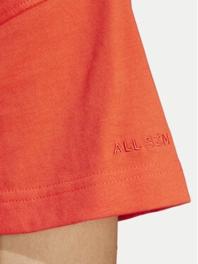 adidas T-Shirt ALL SZN IY4139 Pomarańczowy Loose Fit
