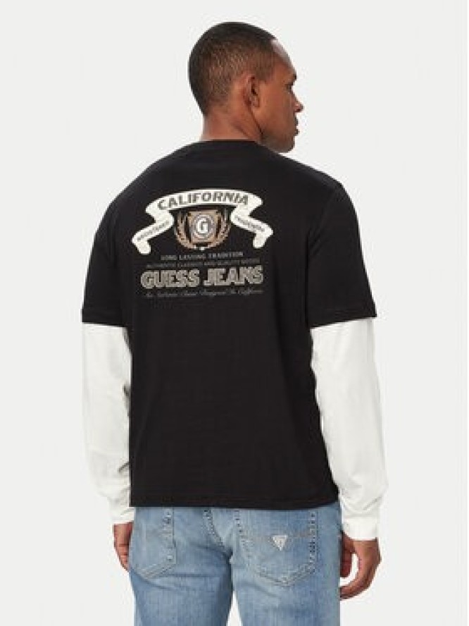 Guess Jeans Longsleeve M6YI04 K3644 Czarny Regular Fit