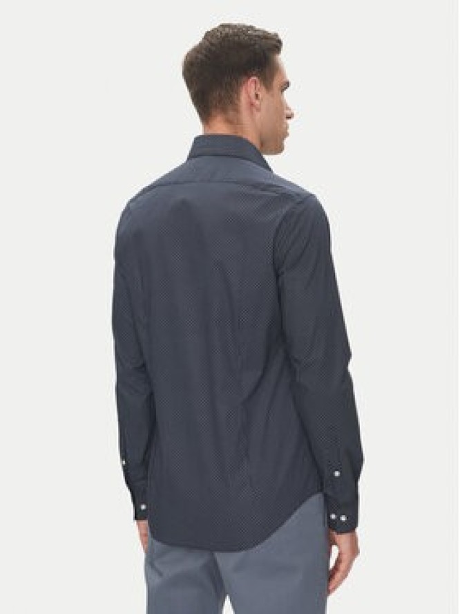 Calvin Klein Koszula LV019EU005 Granatowy Slim Fit