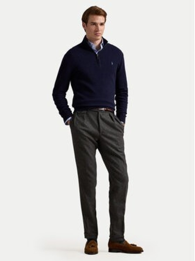 Polo Ralph Lauren Sweter 710876756001 Granatowy Regular Fit