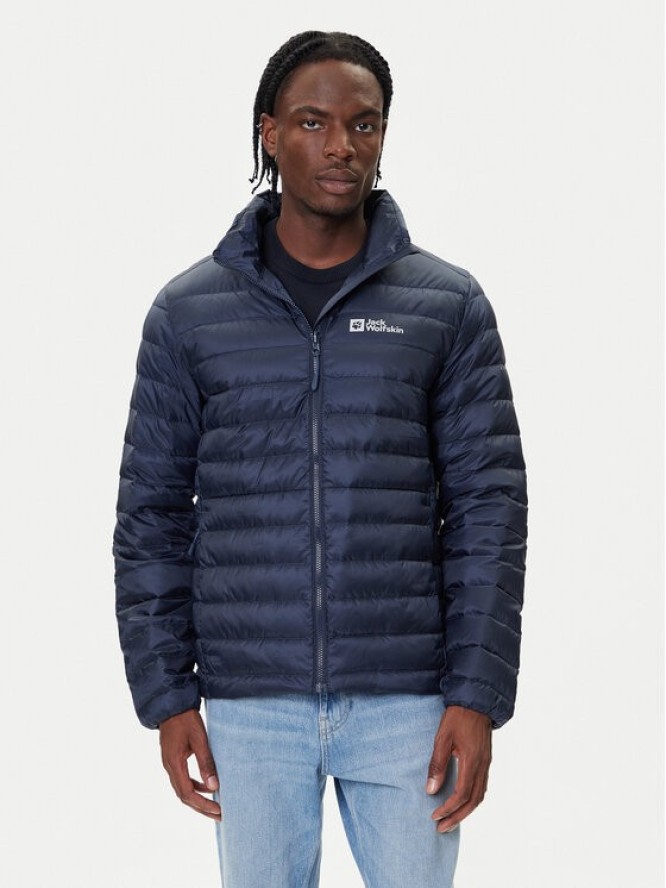 Jack Wolfskin Kurtka puchowa Pilvi Down 1207701 Granatowy Regular Fit