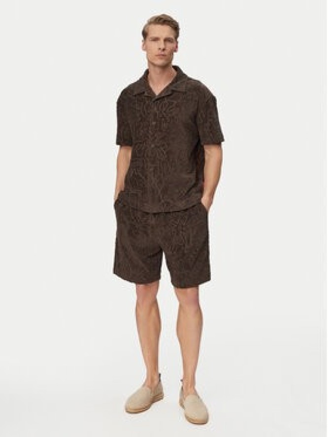 JOOP! Jeans Koszula Moana 30101962 Brązowy ciemny Regular Fit