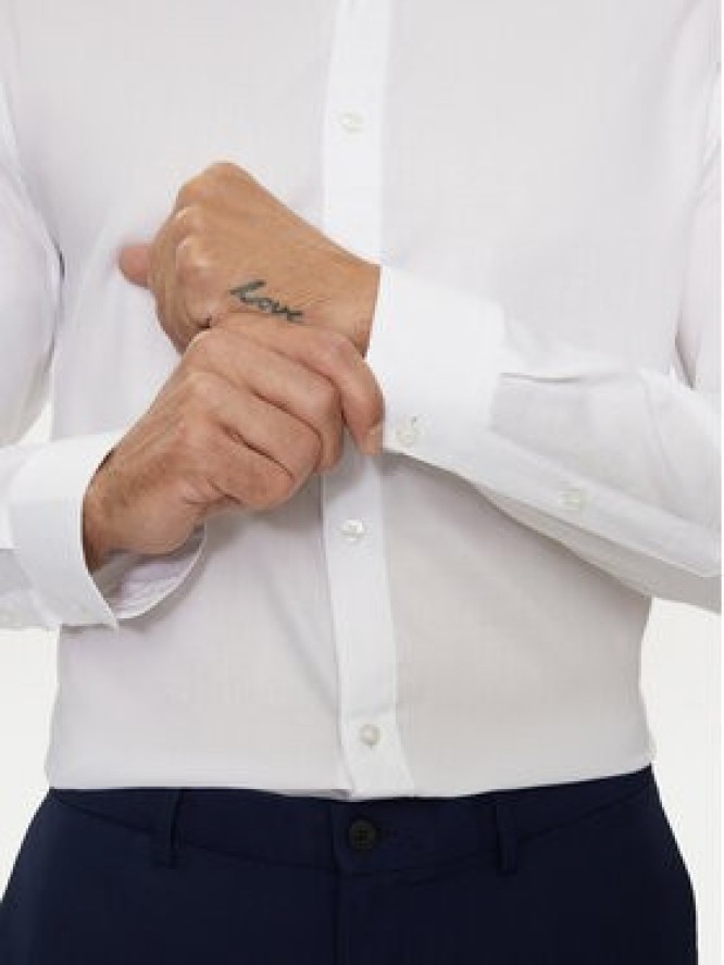 Jack & Jones Koszula Joe 12260426 Biały Slim Fit