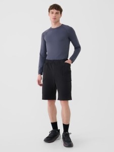 4F Spodenki casual męskie - czarne XL