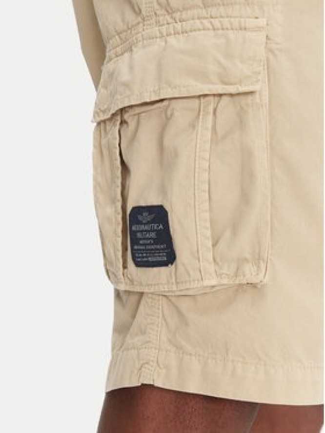 Aeronautica Militare Szorty materiałowe 251BE066CT1122 Beżowy Regular Fit