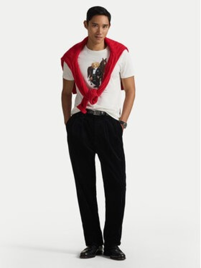 Polo Ralph Lauren T-Shirt 710P08093003 Biały Custom Slim Fit