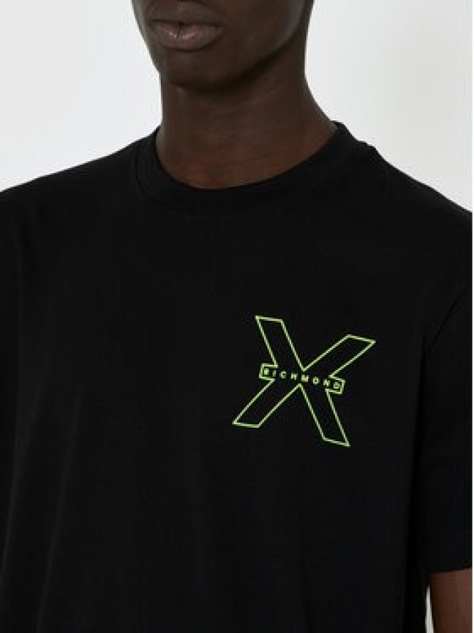 Richmond X T-Shirt Rached UMP24031TS Czarny Regular Fit