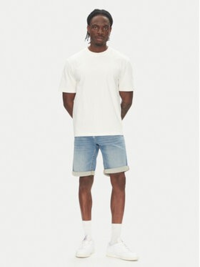 Mustang Szorty jeansowe Chicago Z 1016349 Niebieski Slim Fit