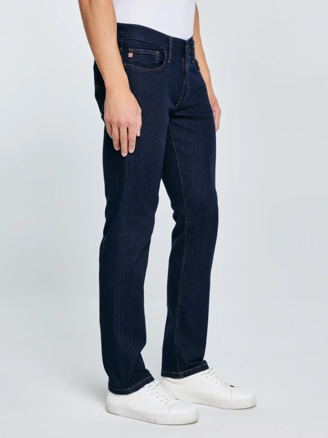 Jeansy męskie dopasowane granatowe Terry 556