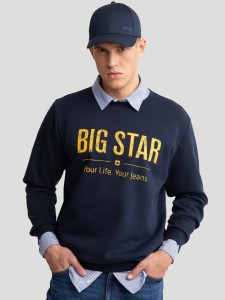 Bluza męska z logo BIG STAR granatowa Setor 403
