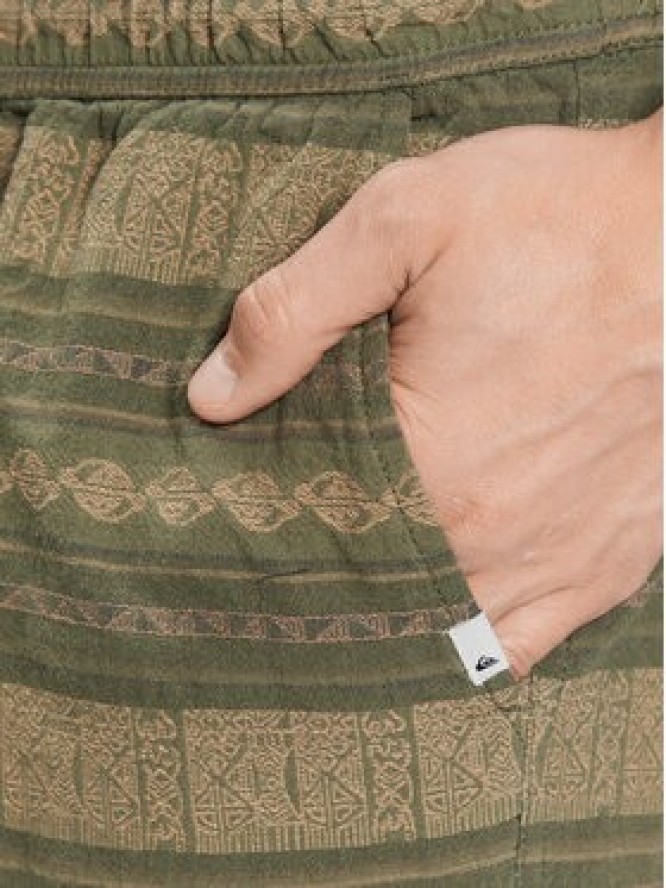 Quiksilver Szorty sportowe Taxeryd EQYWS03769 Zielony Regular Fit