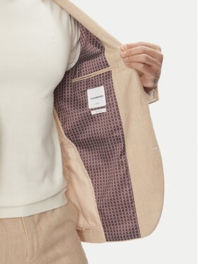 Lindbergh Garnitur 30-606060 Beżowy Slim Fit