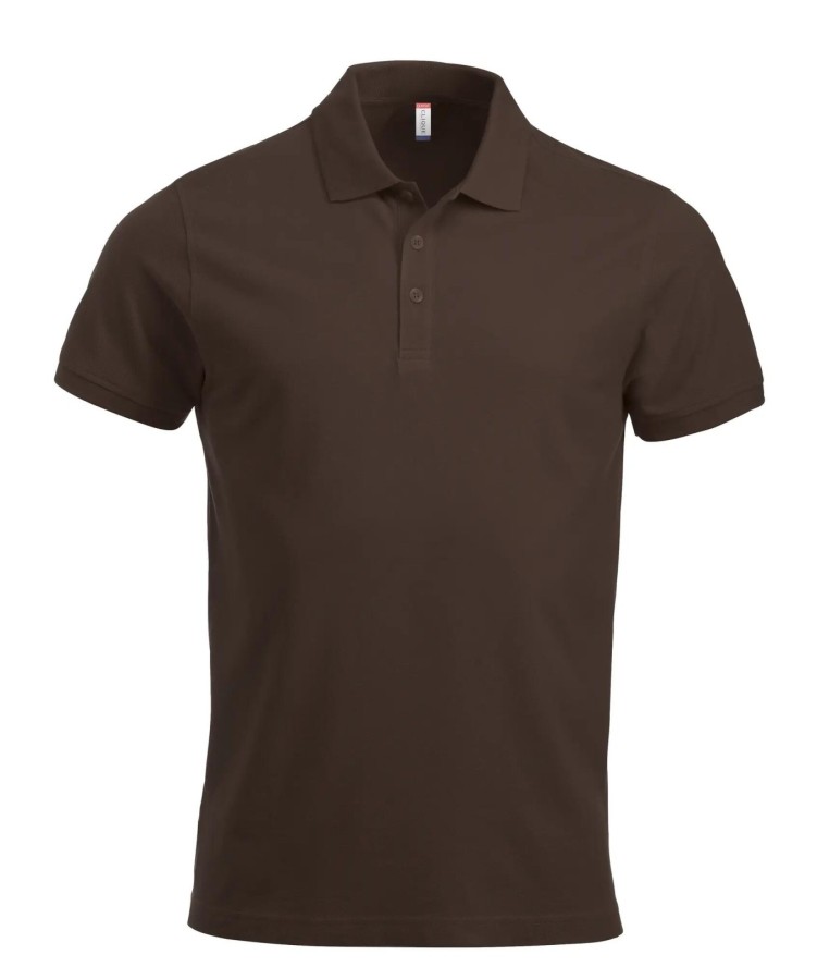 clique Classic Lincoln S/S koszulka polo z bawełny — nowoczesny krój – dark