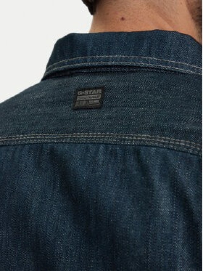 G-Star Raw Kurtka jeansowa 3D Dart D28418-E358 Granatowy Regular Fit
