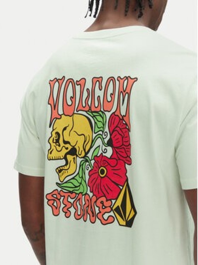 Volcom T-Shirt Tooflow A3512551 Zielony Classic Fit