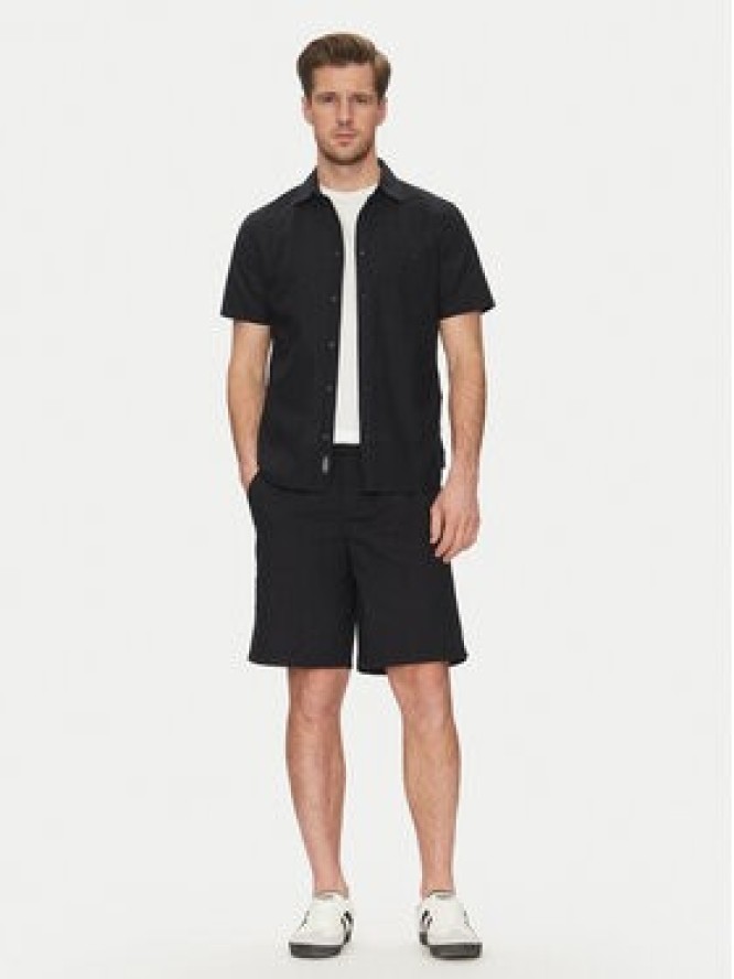 Blend Koszula 20718401 Czarny Regular Fit