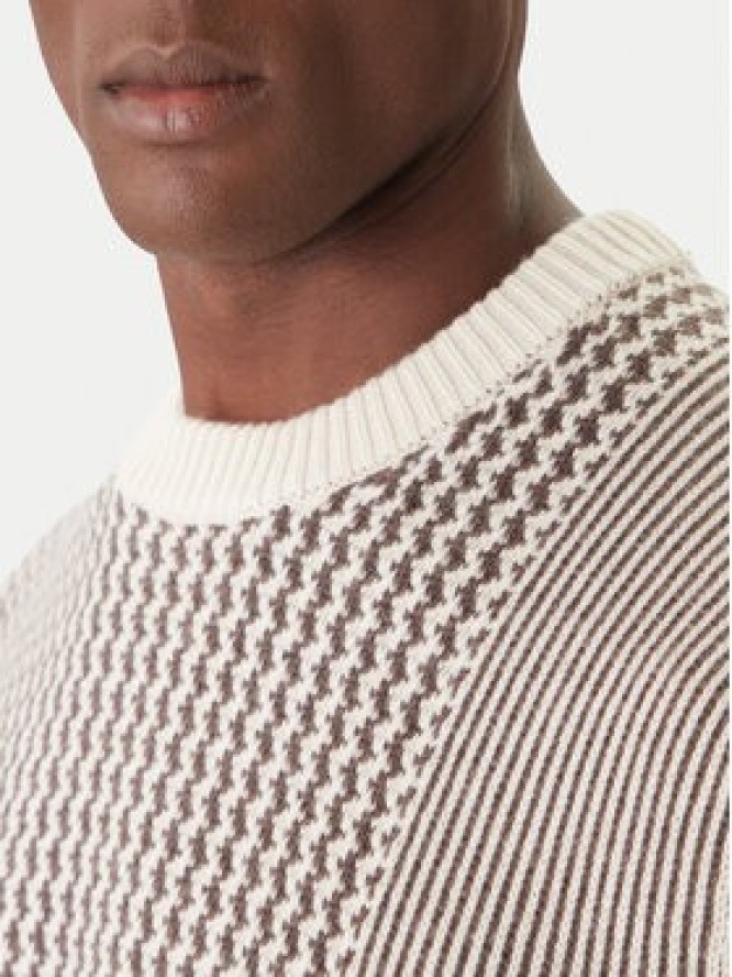 Calvin Klein Sweter LV04LD306G Beżowy Regular Fit