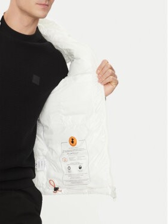 Save The Duck Kamizelka D80296M LUCK19 Biały Regular Fit