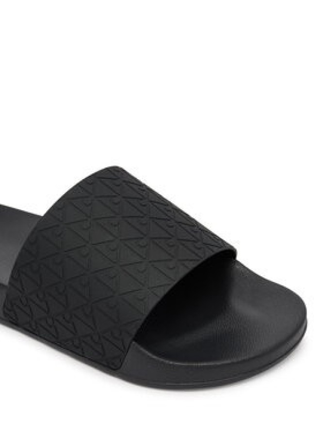 Calvin Klein Klapki Ess Slid Pu Aop HM0HM02110 Czarny
