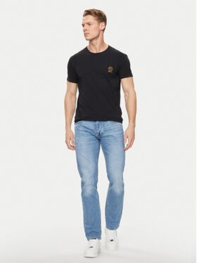Versace T-Shirt Medusa AUU01005 Czarny Slim Fit