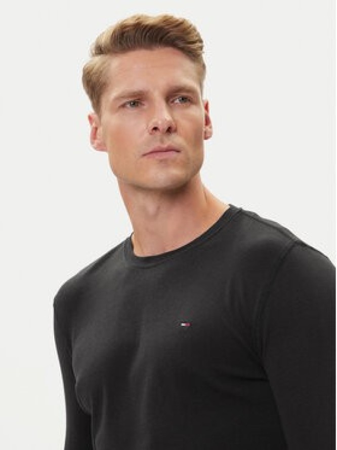 Tommy Jeans Longsleeve DM0DM04409 Czarny Slim Fit