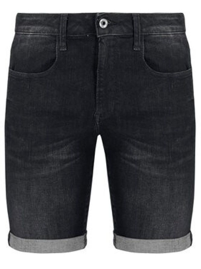 G-Star Raw Szorty jeansowe 3301 Slim ½ D10481-A634-9887 Czarny Slim Fit