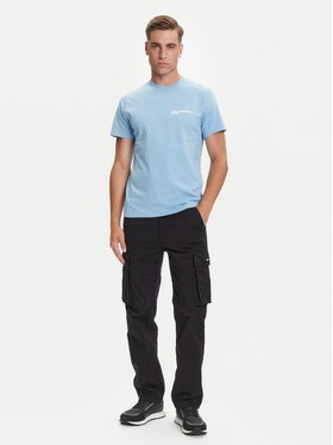 Karl Lagerfeld Jeans T-Shirt A1M17003 Niebieski Slim Fit