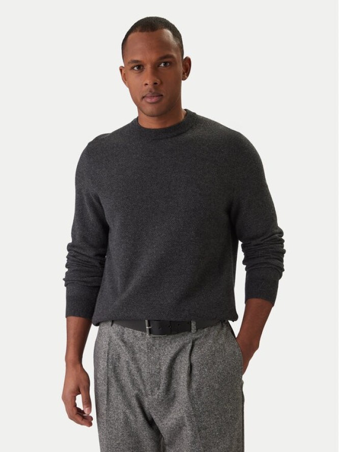 BOSS Sweter H-Hestro 50549986 Czarny Regular Fit