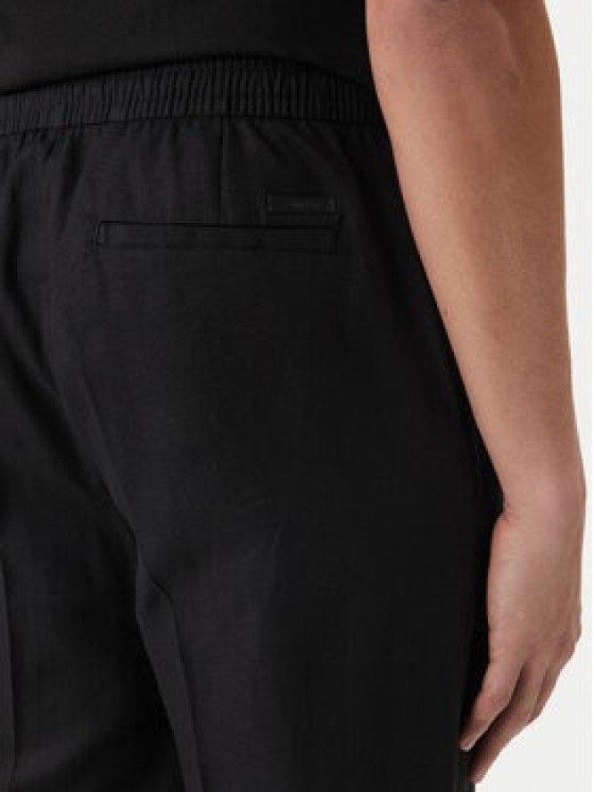 Calvin Klein Spodnie materiałowe LV04LF619G Czarny Straight Fit