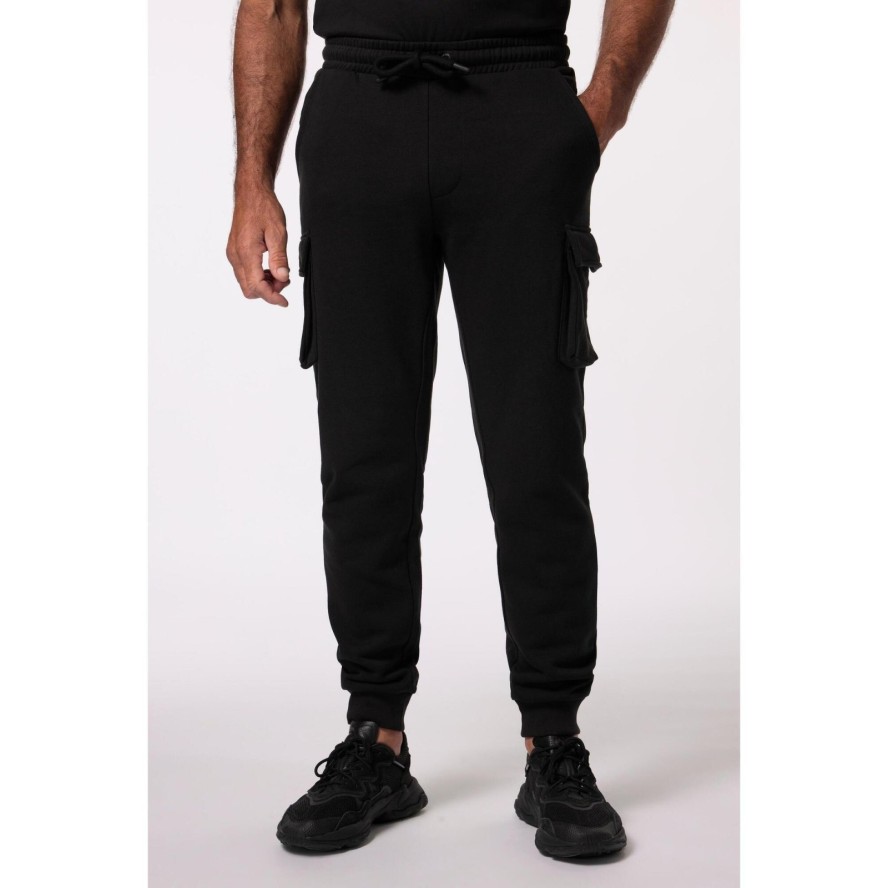 Męskie Bojówki dresowe fitness elastyczny pas do roz. 7 XL